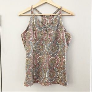 Prana Sabin Racerback Yoga Tank XL Paisley
